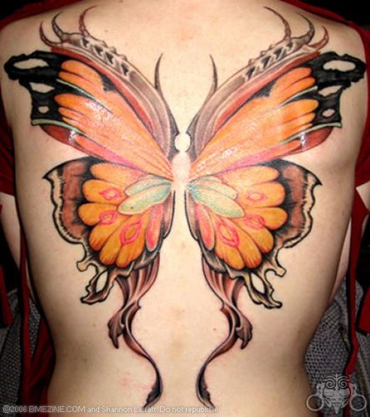 Wings On Back Tattoo. Wings,