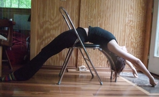 yoga chair prop